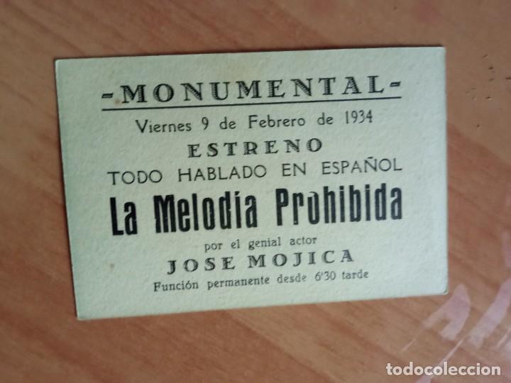 Cine: Z-- PROGRAMAS DE CINE - LA MELODIA PROHIBIDA ct - Foto 2
