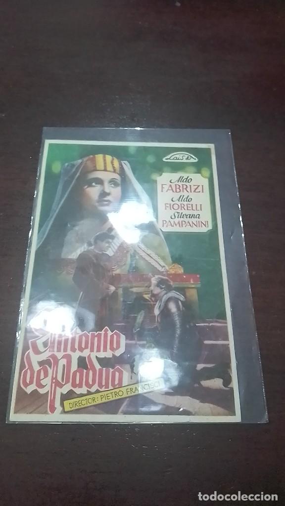Cine: PROGRAMA O FOLLETO DE MANO DE CINE antonio de padua - Foto 1
