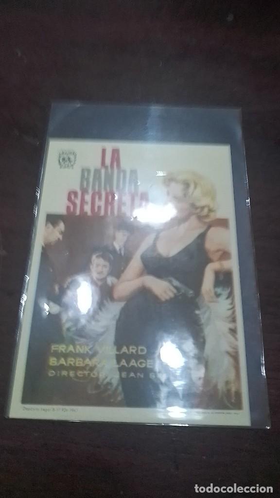 Cine: PROGRAMA O FOLLETO DE MANO DE CINE la banda secreta - Foto 1