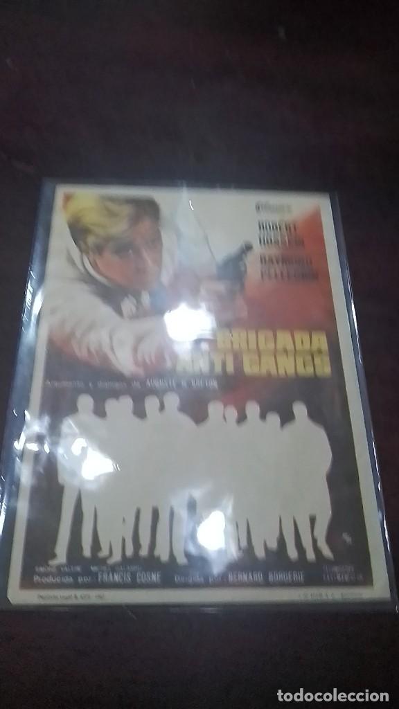Cine: PROGRAMA O FOLLETO DE MANO DE CINE brigada anti gangs - Foto 1