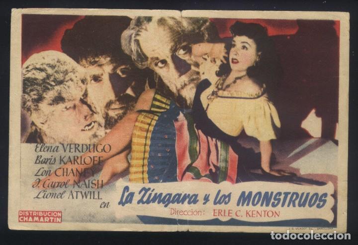 p-7025- la zingara y los monstruos of fr - Folletos Antiguos de Cine de Terror en todocoleccion - 345708028