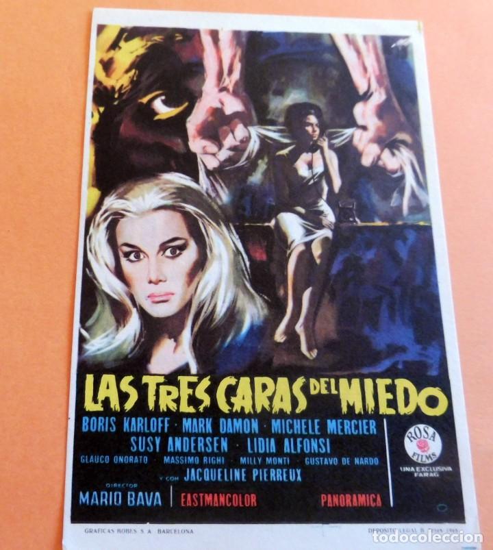 Kino: PROGRAMA DE CINE - LAS TRES CARAS DEL MIEDO - CINE CARMEN - PALAM&Oacute;S - 1966