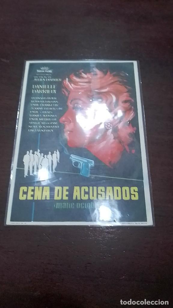 Cine: PROGRAMA O FOLLETO DE MANO DE CINE cena de acusados - Foto 1