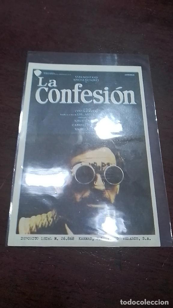 Cine: PROGRAMA O FOLLETO DE MANO DE CINE la confesi&oacute;n - Foto 1