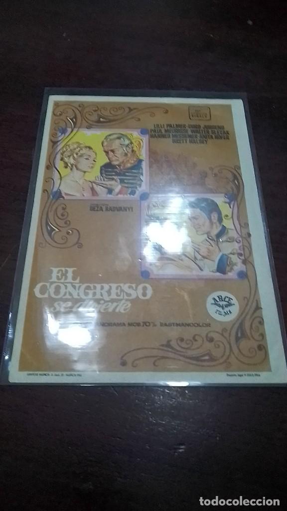 Cine: PROGRAMA O FOLLETO DE MANO DE CINE el congreso se divierte - Foto 1