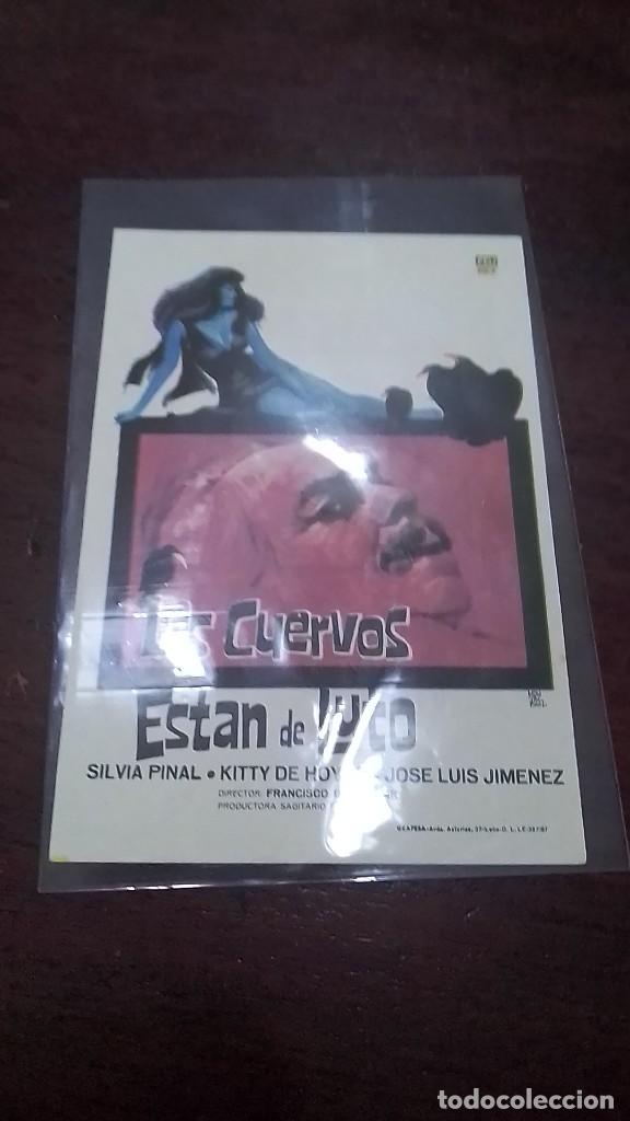 Cine: PROGRAMA O FOLLETO DE MANO DE CINE los cuervos est&aacute;n de luto - Foto 1