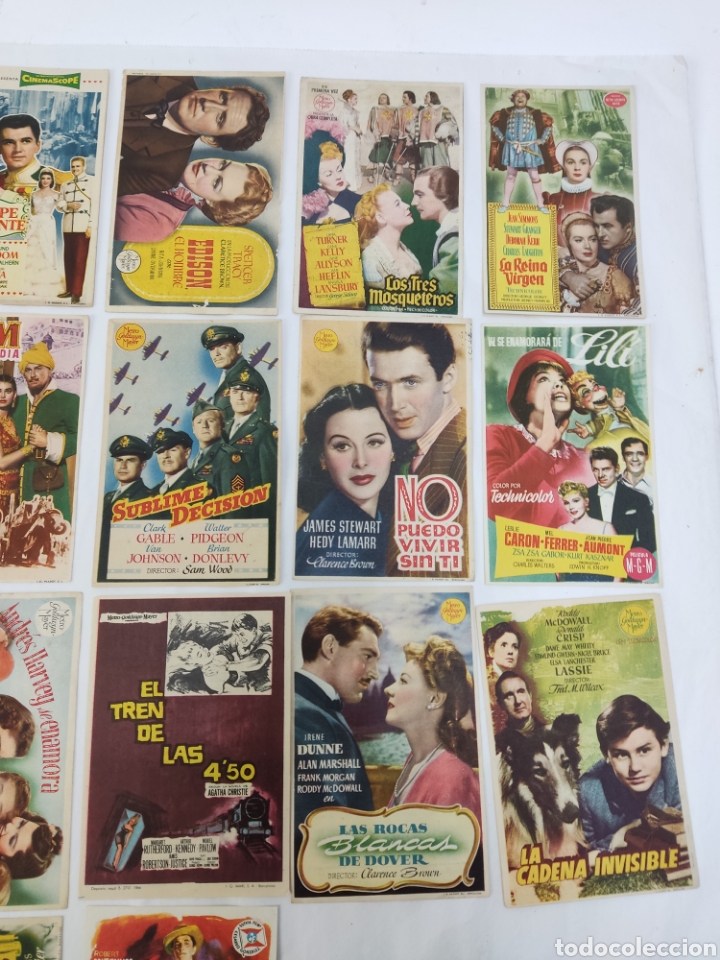 Cine: PC-01. LOTE COLECCION DE 32 PROGRAMAS DE CINE M.G.M - Foto 5