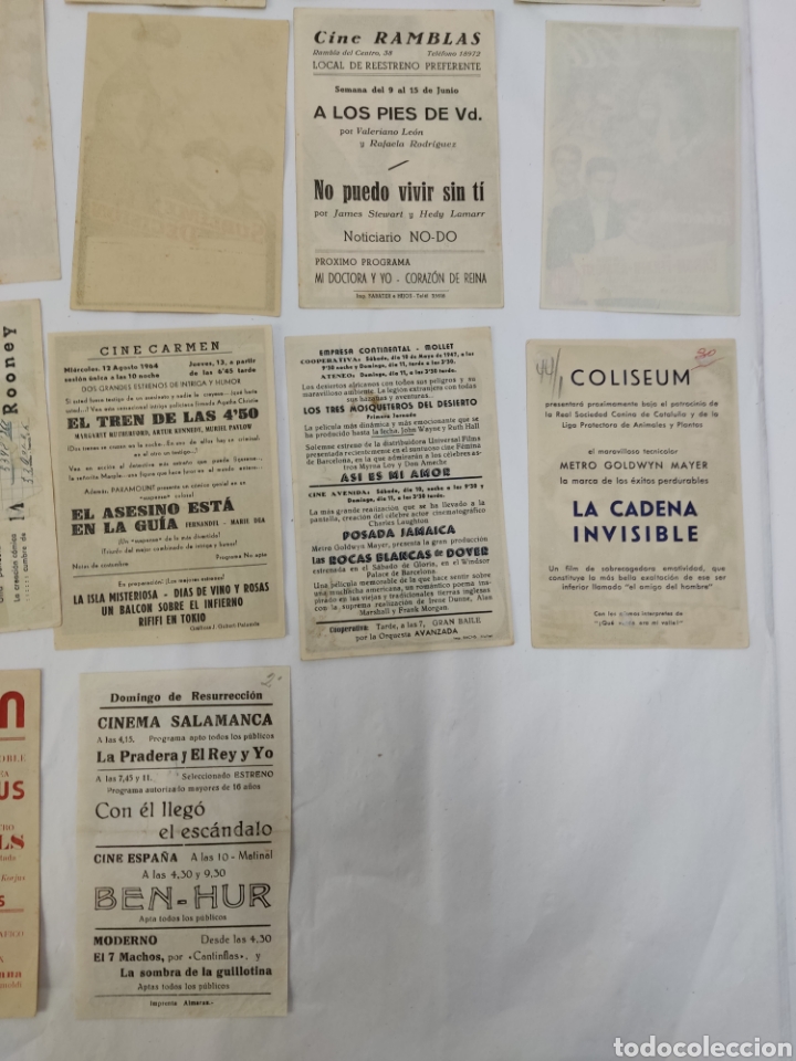 Cine: PC-01. LOTE COLECCION DE 32 PROGRAMAS DE CINE M.G.M - Foto 11