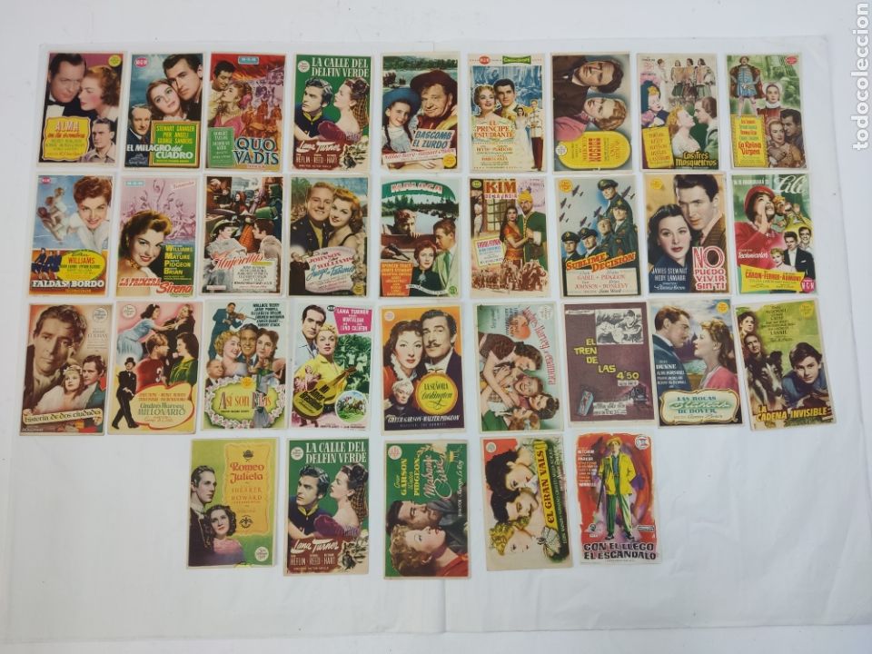 Cine: PC-01. LOTE COLECCION DE 32 PROGRAMAS DE CINE M.G.M - Foto 1