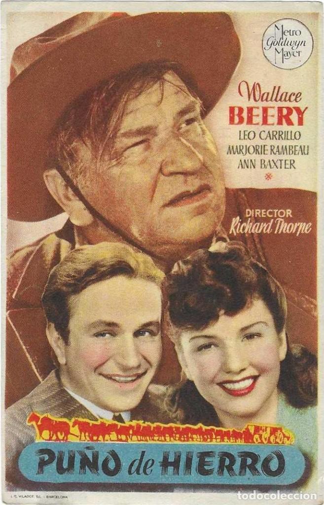 Cine: Programa Cine. Pu&ntilde;o de Hierro. Wallace Beery. 19-1379 - Foto 1