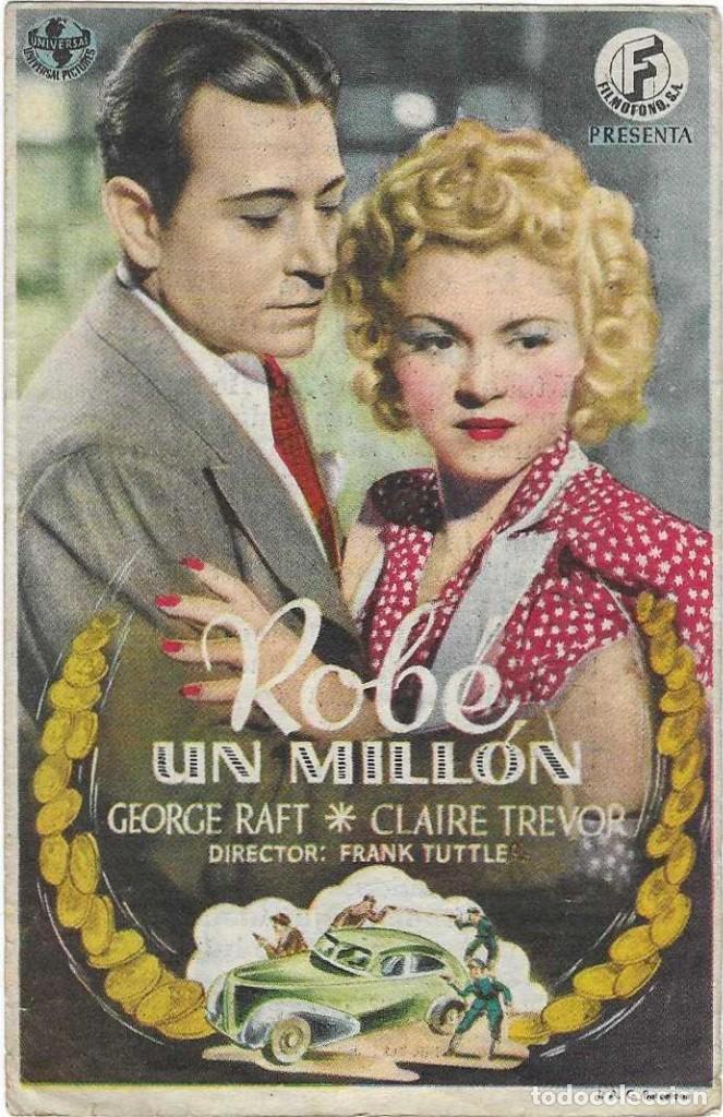 Cine: Programa Cine. Robe un Mill&oacute;n. George Raft. 19-1380 - Foto 1
