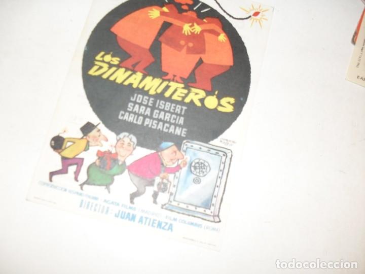 Cine: programa de mano,SENCILLO,con texto publicitario.titulo:LOS DINAMITEROS (JOSE ISBERT) - Foto 1