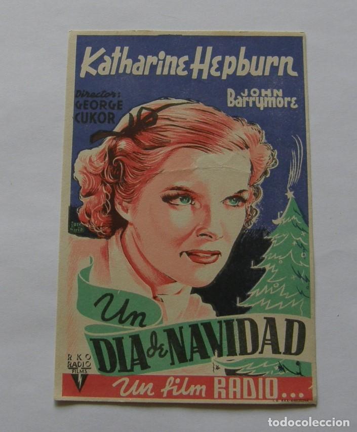  Flyers Publicitaires de films Anciens: PROGRAMA DE CINE UN DIA DE NAVIDAD SIN PUBLICIDAD