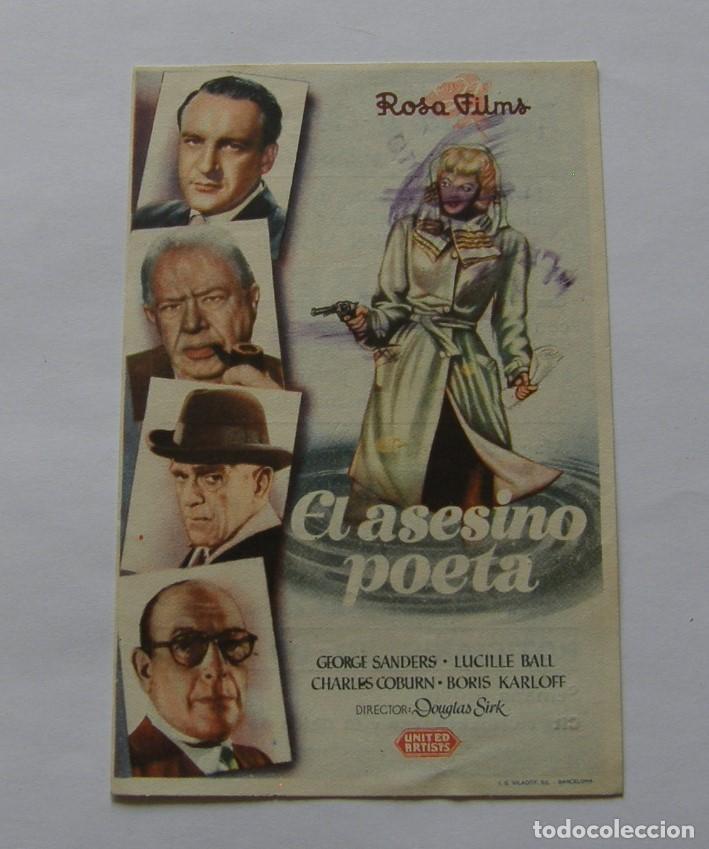 Cine: PROGRAMA DE CINE EL ASESINO POETA - Foto 1