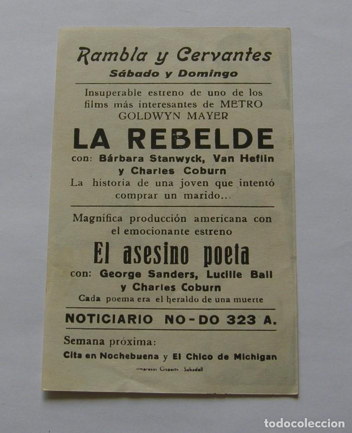 Cine: PROGRAMA DE CINE EL ASESINO POETA - Foto 2
