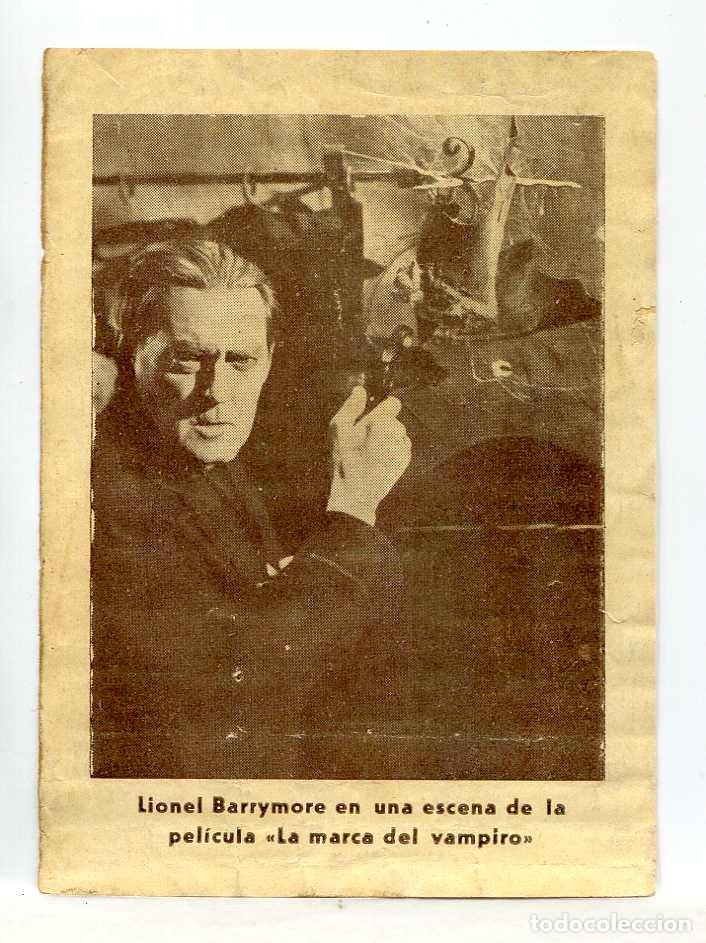 Cine: LA MARCA DEL VAMPIRO, con Lionel Barrymore. - Foto 1