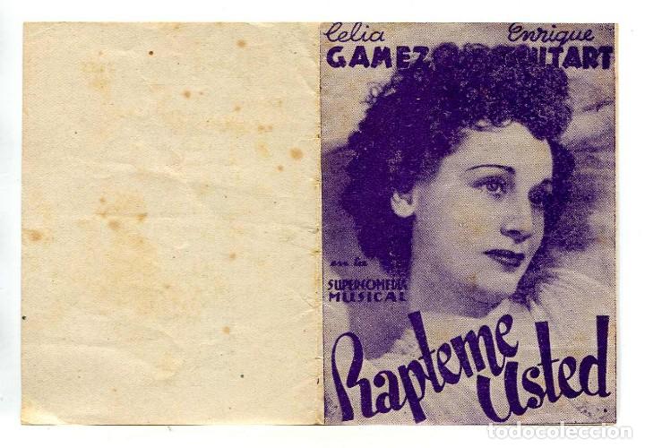 Cine: RAPTEME USTED, con Celia G&aacute;mez. - Foto 1