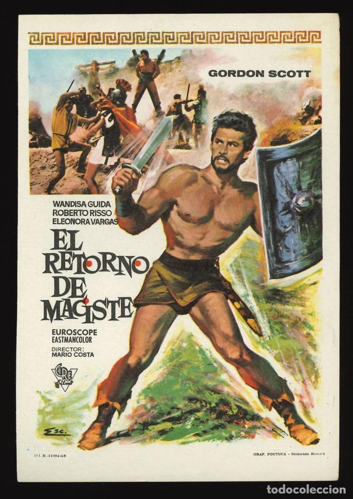 Kino: EL RETORNO DE MACISTE / PROGRAMA DE CINE SIN PUBLICIDAD EN REVERSO (PEPLUM)