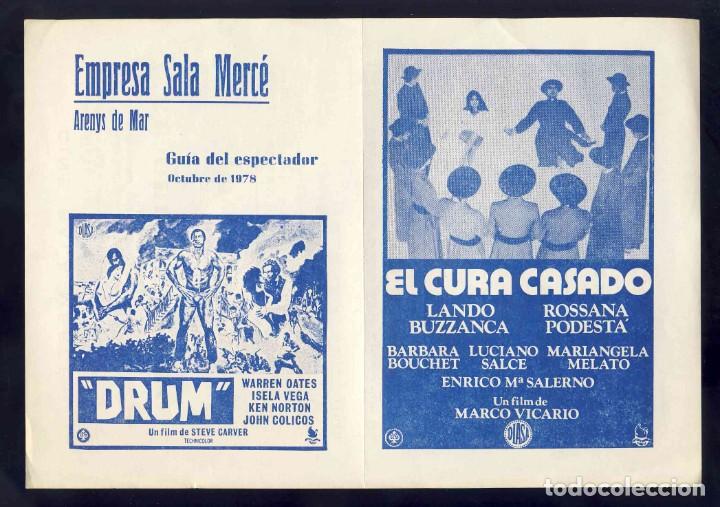 Cine: Programa de cine local de Arenys de Mar: EL CURA CASADO y DRUM - Foto 1