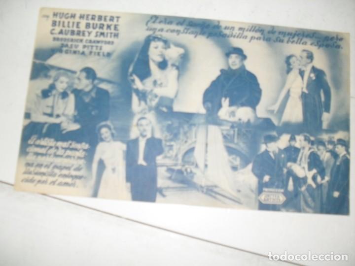 Cine: programa de mano DOBLE,con texto publicitario .titulo: ETERNAMENTE TUYA (DAVID NIVEN) - Foto 2