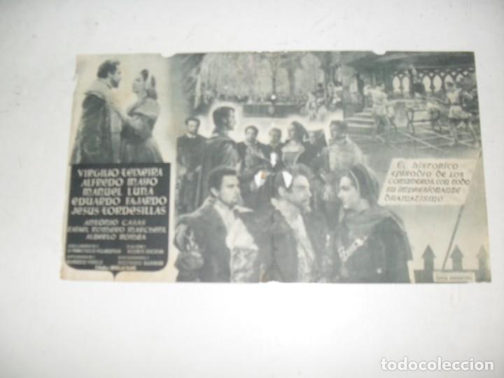 Cine: programa de mano DOBLE,con texto publicitario .titulo:LA LEONA DE CASTILLA (AMPARO RIVELLES) - Foto 2