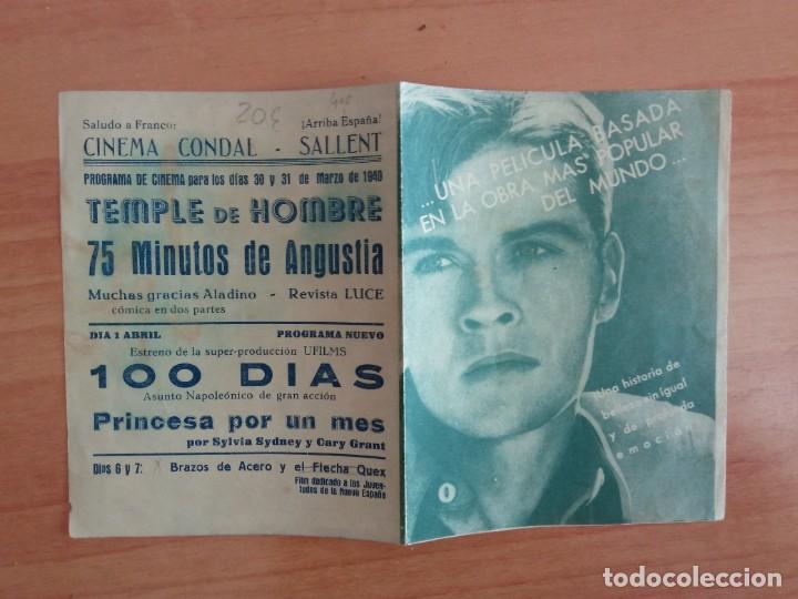 Cine: VERDE-PROGRAMA CINE-- TEMPLE DE HOMBRE (C/T) - Foto 2