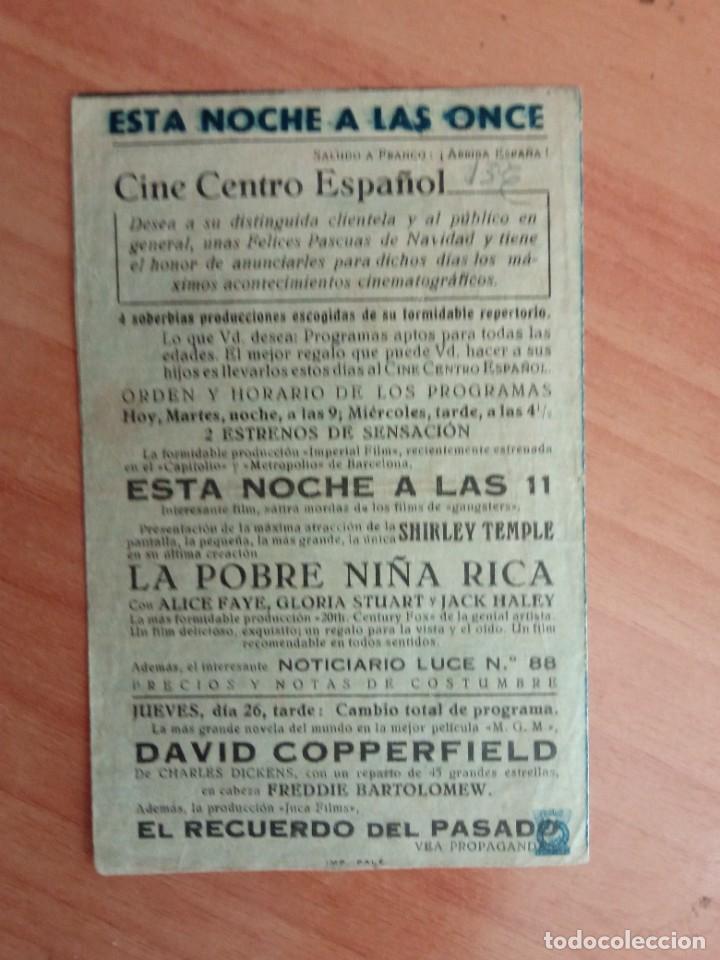 Cine: VERDE-PROGRAMA CINE-- ESTA NOCHE A LAS ONCE (C/T) - Foto 3