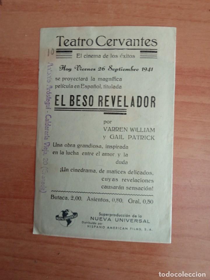 Cine: verde PROGRAMA CINE-- EL BESO REVELADOR (C/T) - Foto 3