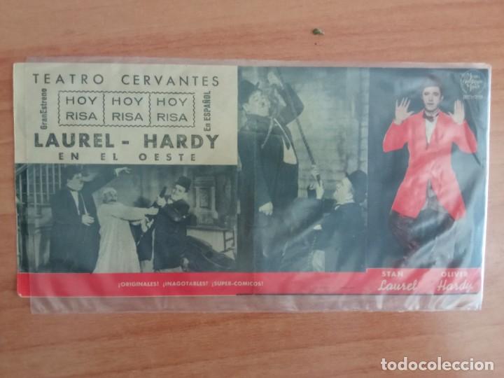 Cine: verde-PROGRAMA CINE-- LAUREL Y HARDY EN EL OESTE (C/T) - Foto 2