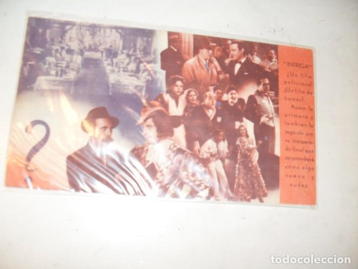 Cine: programa de mano DOBLE,con texto publicitario .titulo:INTRIGA(JULIO PE&Ntilde;A) - Foto 2