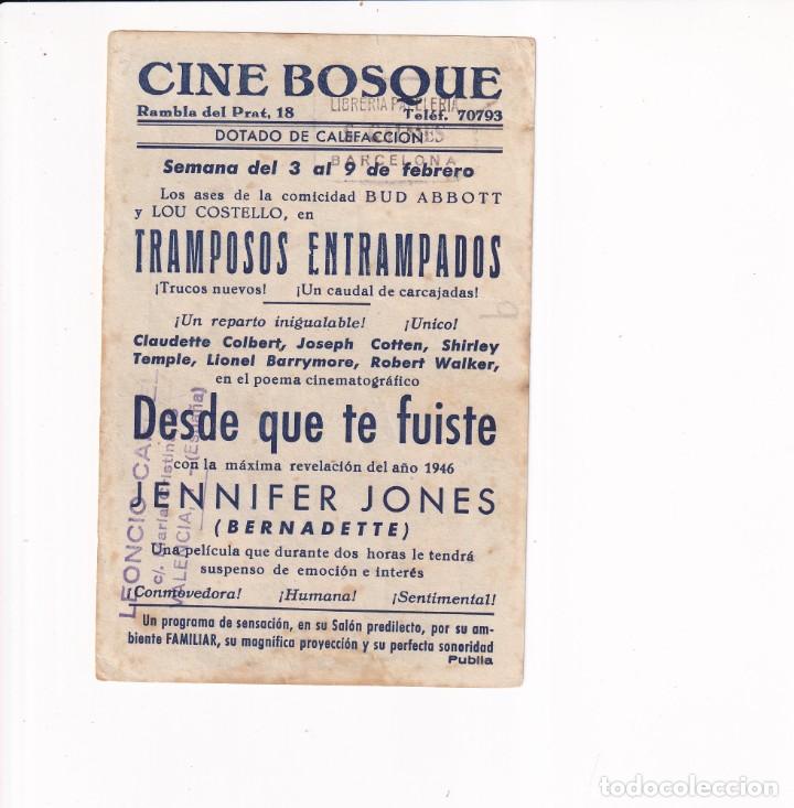 Cine: DESDE QUE TE FUISTE .- CLAUDETTE COLBERT - Foto 2