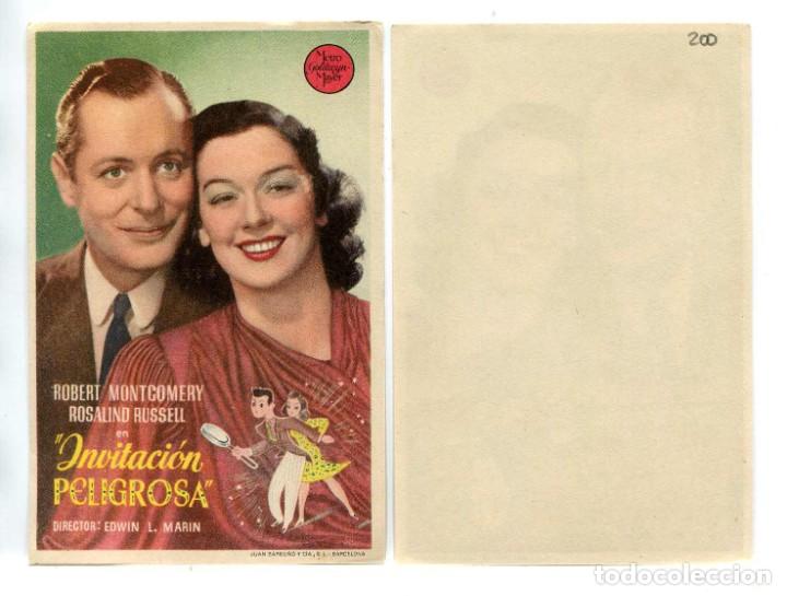 Cine: INVITACI&Oacute;N PELIGROSA, con Robert Montgomery. - Foto 1