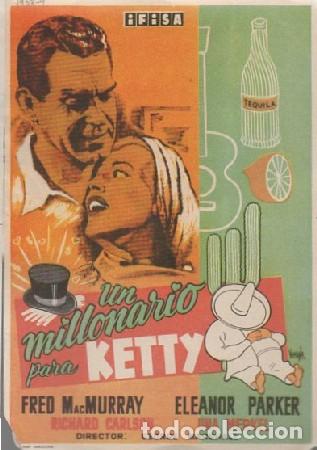 Cine: PROGRAMA DE CINE: UN MILLONARIO PARA KETTY. PC-5786 - Foto 1