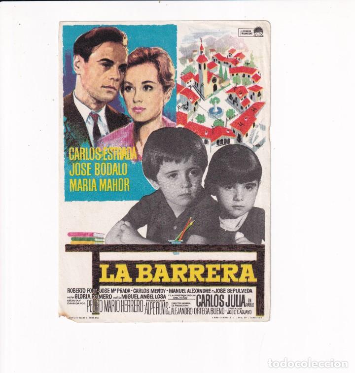 Cine: LA BARRERA .- CARLOS ESTRADA - Foto 1