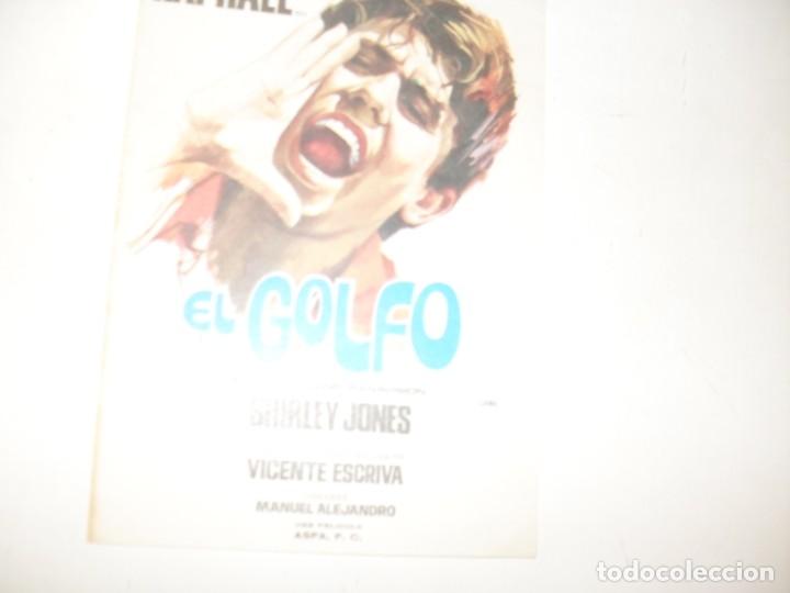 Cine: programa de mano sencillo,sin texto publicitario.titulo:EL GOLFO(RAPHAEL). - Foto 1