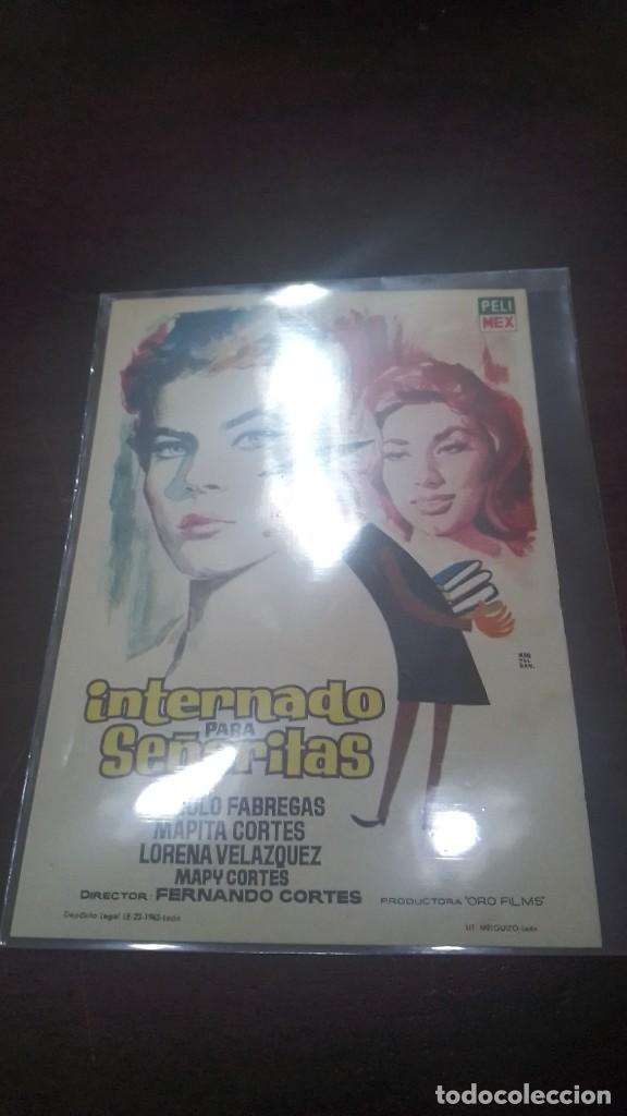 Cine: PROGRAMA O FOLLETO DE MANO DE CINE internado para se&ntilde;oritas - Foto 1