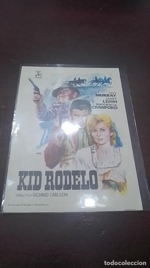 Cine: PROGRAMA O FOLLETO DE MANO DE CINE kid rodelo - Foto 1