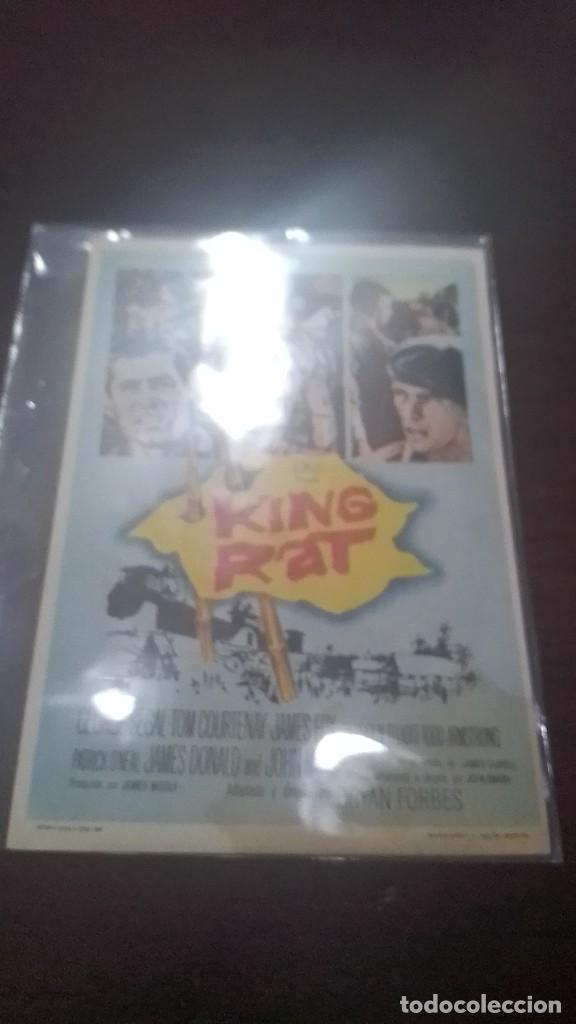 Cine: PROGRAMA O FOLLETO DE MANO DE CINE king rat - Foto 1