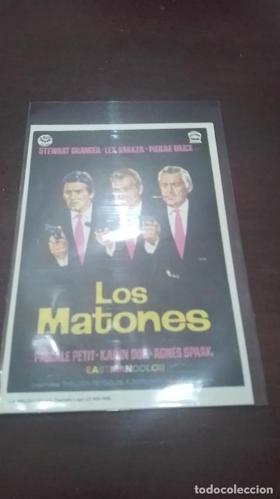Cine: PROGRAMA O FOLLETO DE MANO DE CINE los matones - Foto 1
