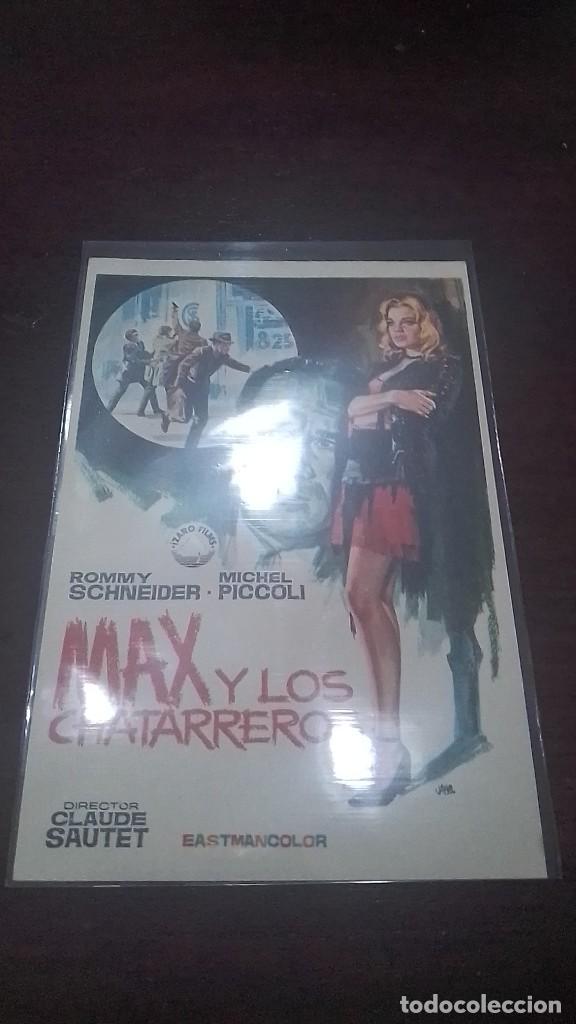 Cine: PROGRAMA O FOLLETO DE MANO DE CINE max y los chatarreros - Foto 1