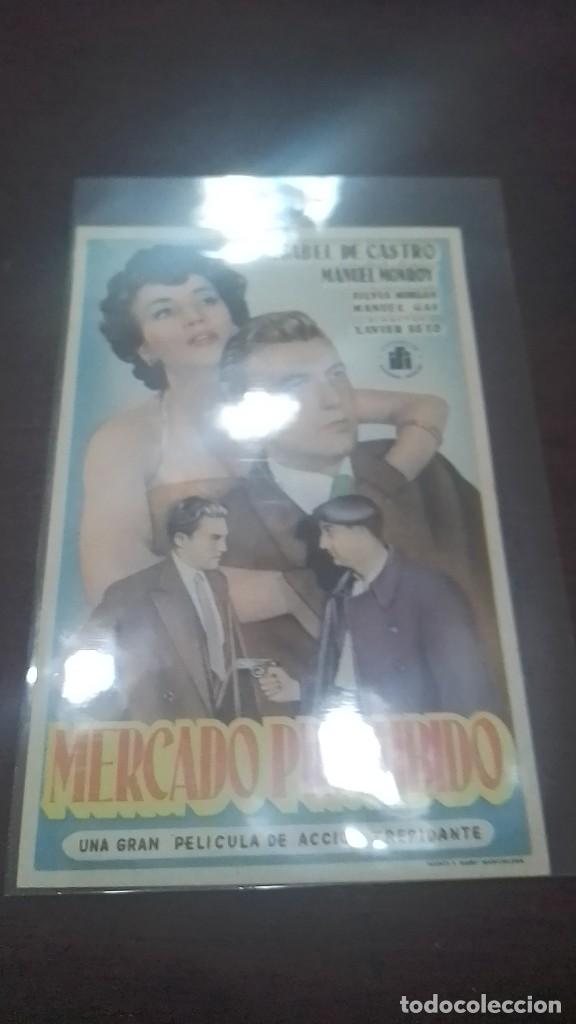 Cine: PROGRAMA O FOLLETO DE MANO DE CINE mercado prohibido - Foto 1