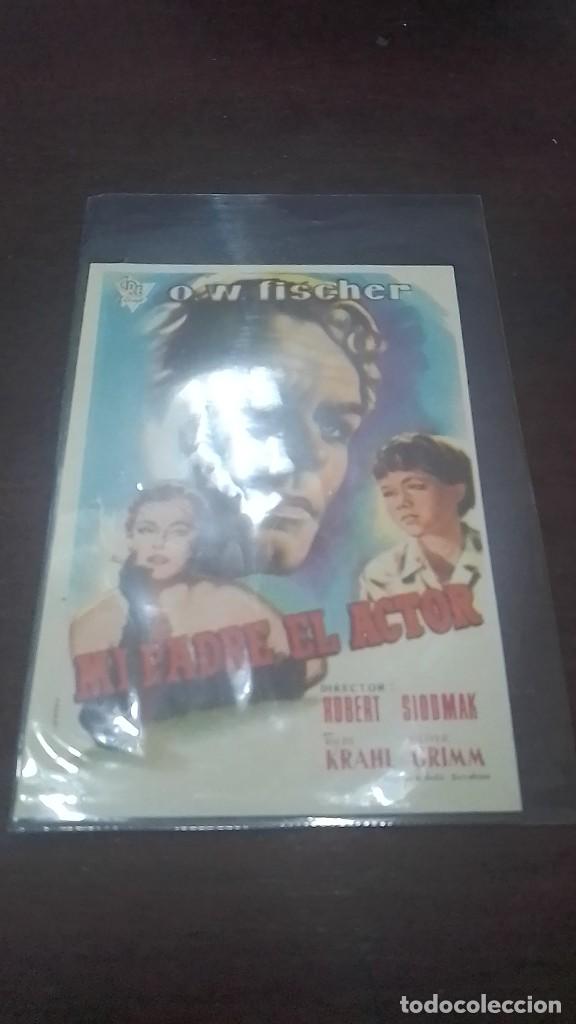 Cine: PROGRAMA O FOLLETO DE MANO DE CINE mi padre el actor - Foto 1