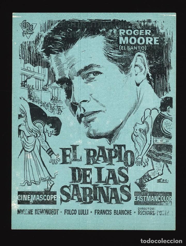 Kino: EL RAPTO DE LAS SABINAS / PROGRAMA DE CINE CON PUBLICIDAD EN REVERSO (PEPLUM)