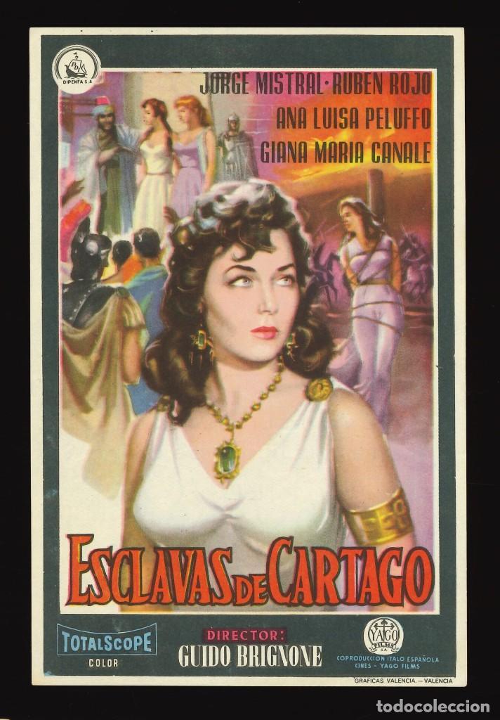 Kino: ESCLAVAS DE CARTAGO / PROGRAMA DE CINE CON PUBLICIDAD EN REVERSO (PEPLUM)