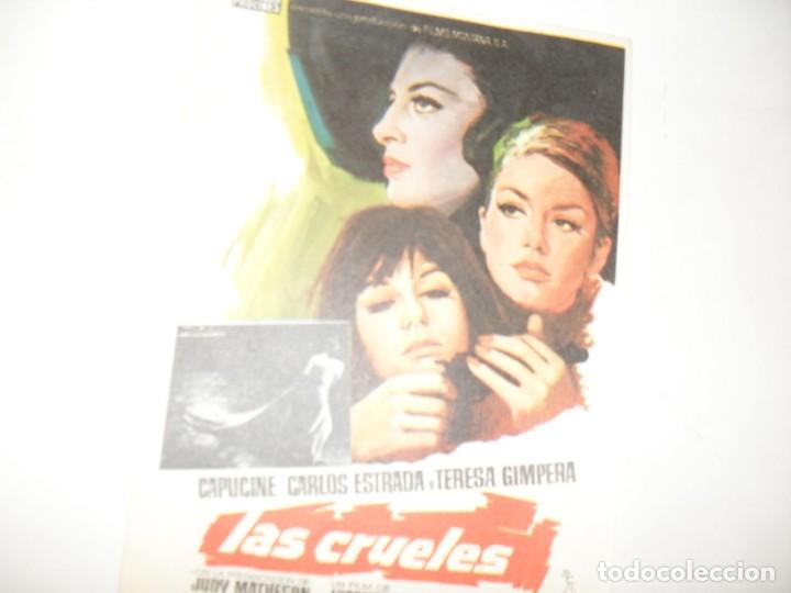 Cine: programa de mano sencillo,sin texto publicitario.titulo:LAS CRUELES(CAPUCINE) - Foto 1