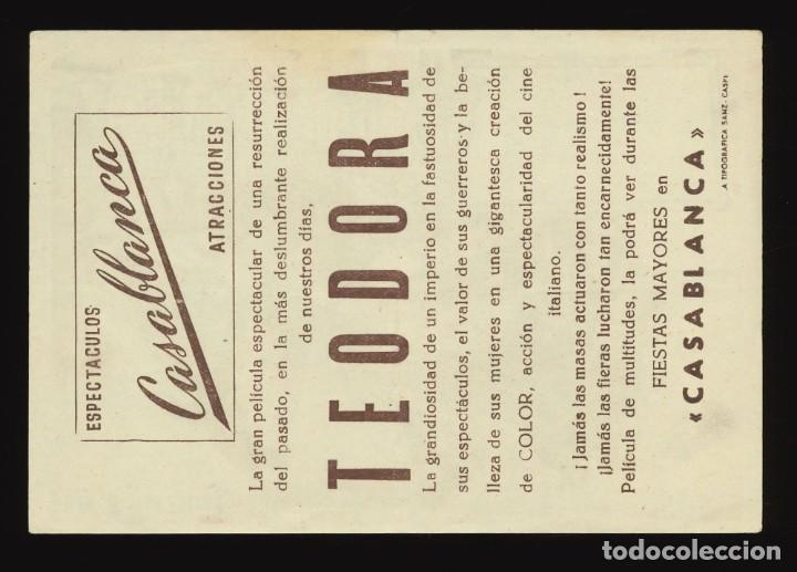 Cine: TEODORA / PROGRAMA DE CINE CON PUBLICIDAD EN REVERSO (PEPLUM) - Foto 2