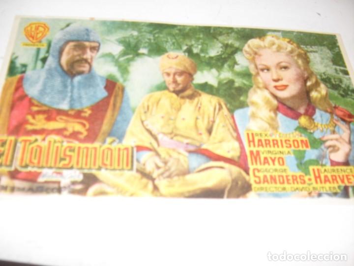 Cine: programa de mano GRANDE,con texto publicitario.titulo:EL TALISMAN(REX HARRISON) - Foto 1