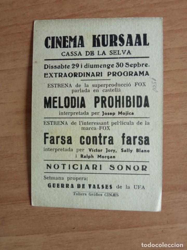 Cine: Z-- PROGRAMAS DE CINE - MELODIA PROHIBIDA ct - Foto 2