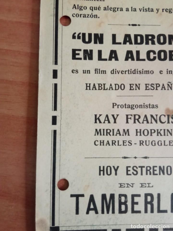 Cine: Z-- PROGRAMAS DE CINE - UN LADRON EN LA ALCOBA - Foto 3