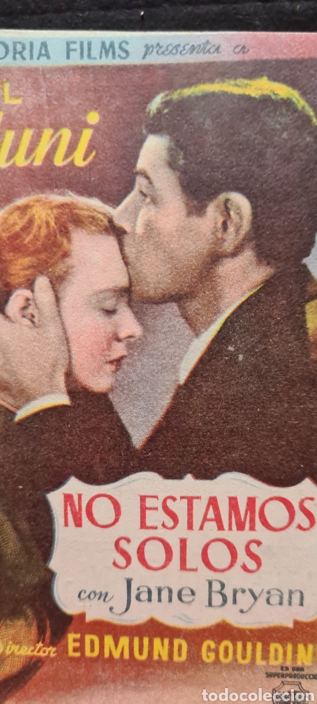 Cinema: Precioso Programa de Cine de mano. No Estamos Solos. Cines Col&oacute;n Olot